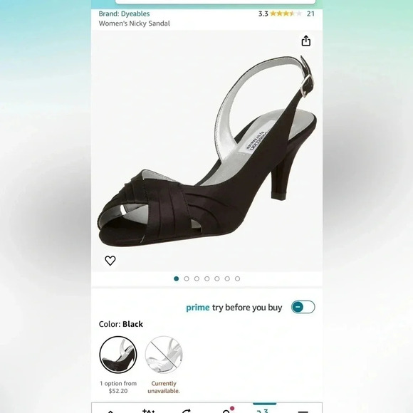 Dyeables brown dress peeptoe shoes - Picture 6 of 6